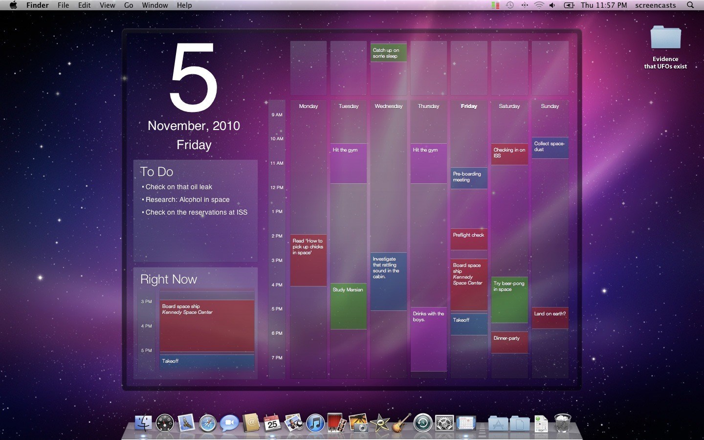 how to put calendar on mac desktop to phone